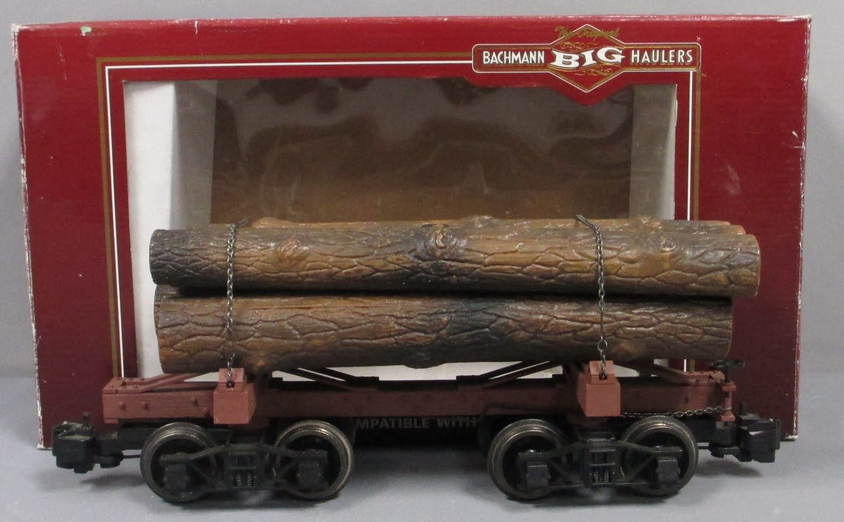 BACHMANN G SCALE #98490 SKELETON LOG CAR outlets W/PLASTIC LOG'S