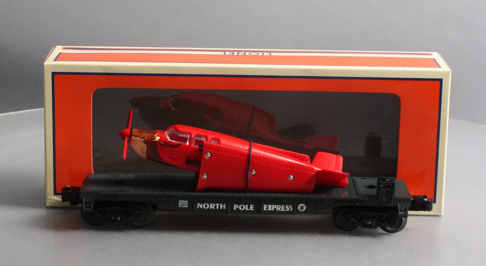 Lionel 38853 - North Pole Express - Santa & Mrs. Claus Hand Car - O deals Gauge Trains