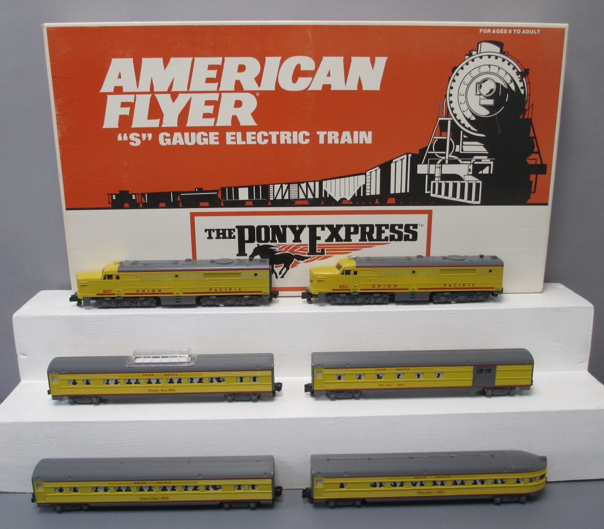 American Flyer 6 49600 S Gauge Union Pacific Pony Express Diesel Train Trainz