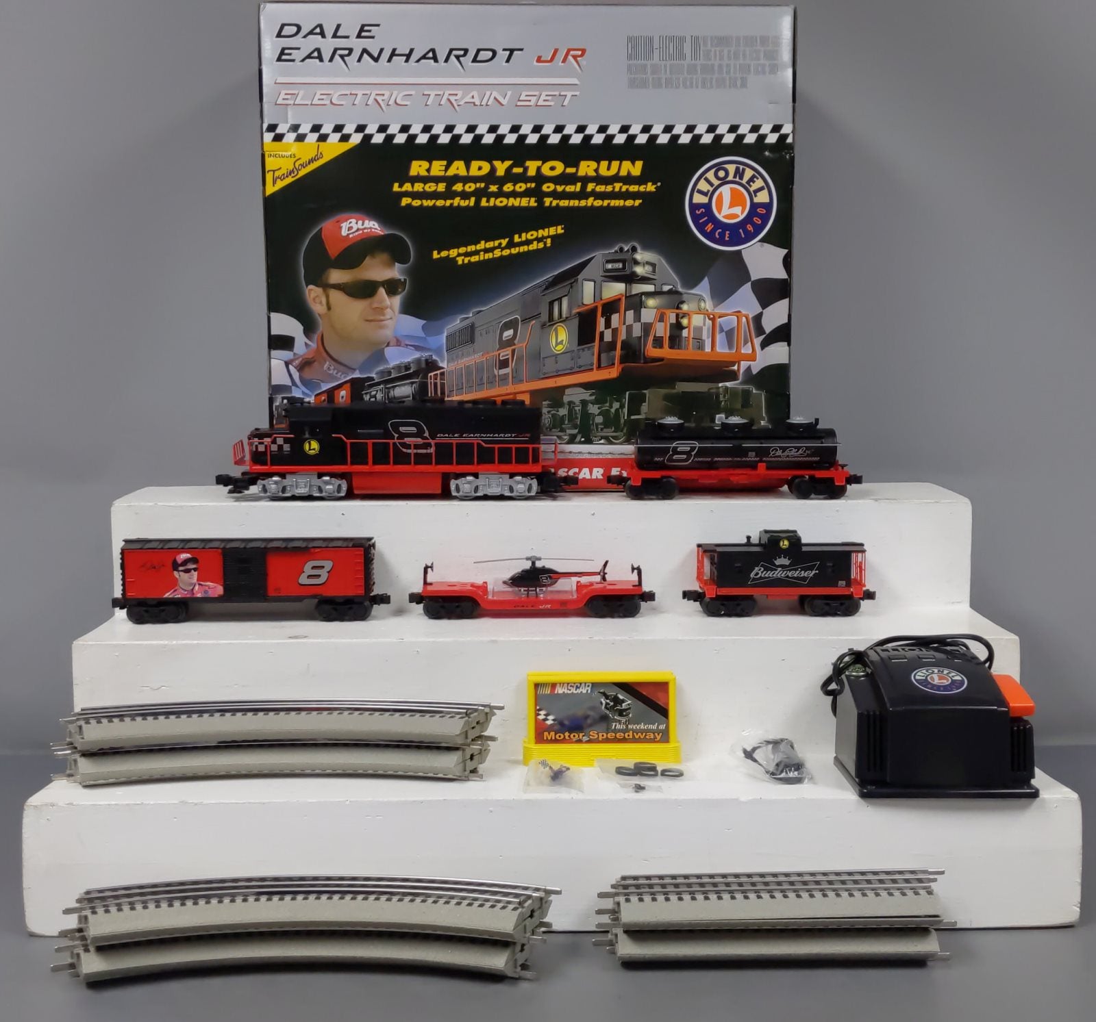 Dale Earnhardt Junior display train outlets