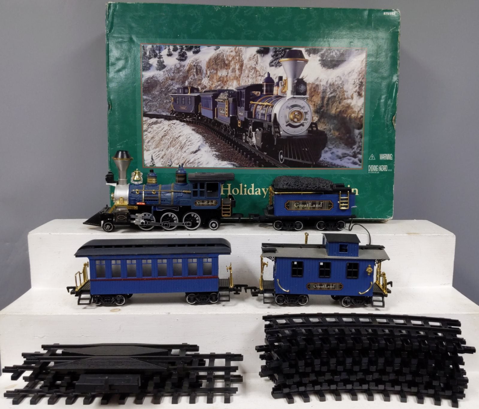 New bright holiday express train set online