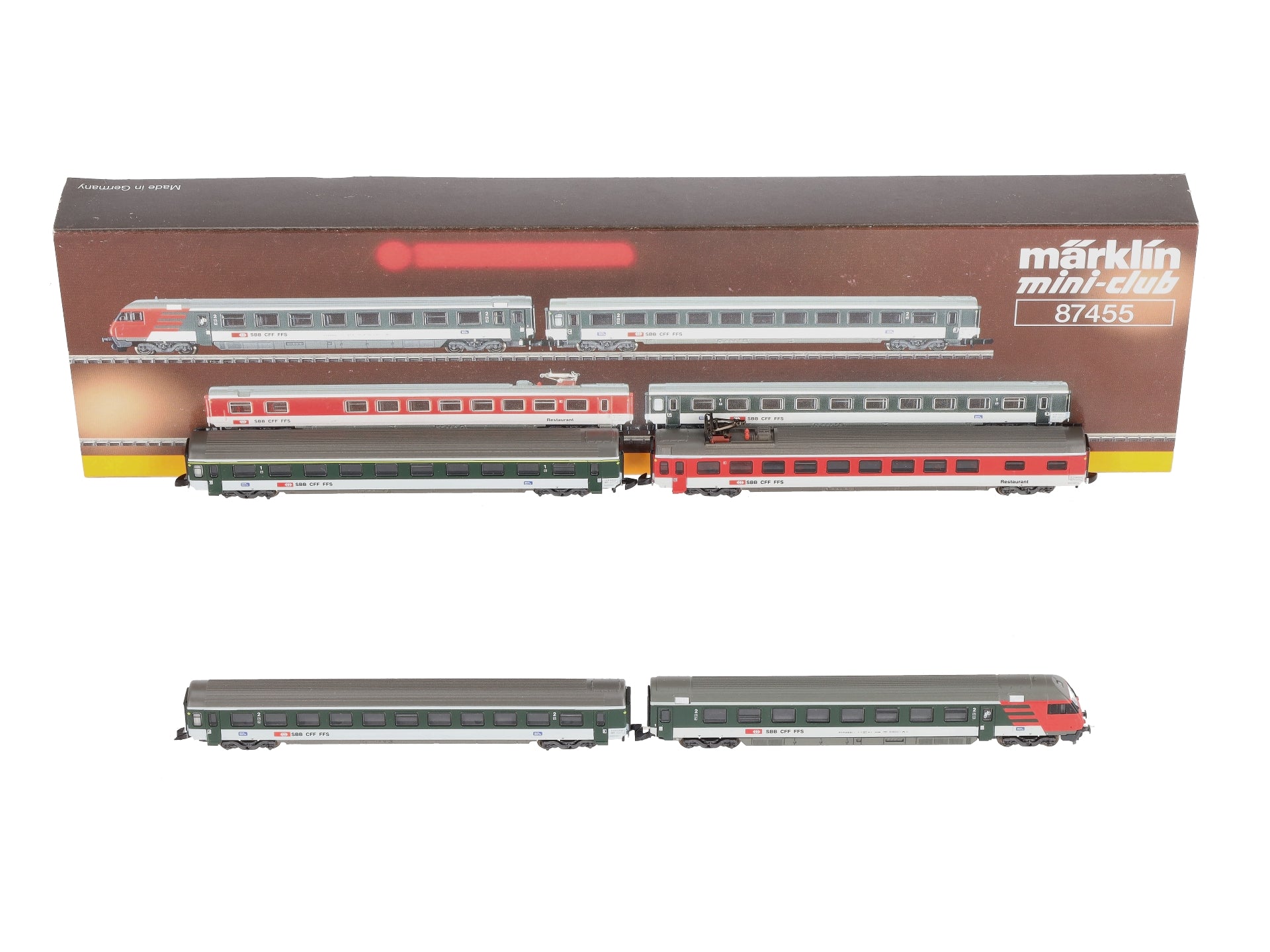 Marklin 87455 Z Swiss Push/Pull Express Train Passenger Car Set (Set o –  Trainz