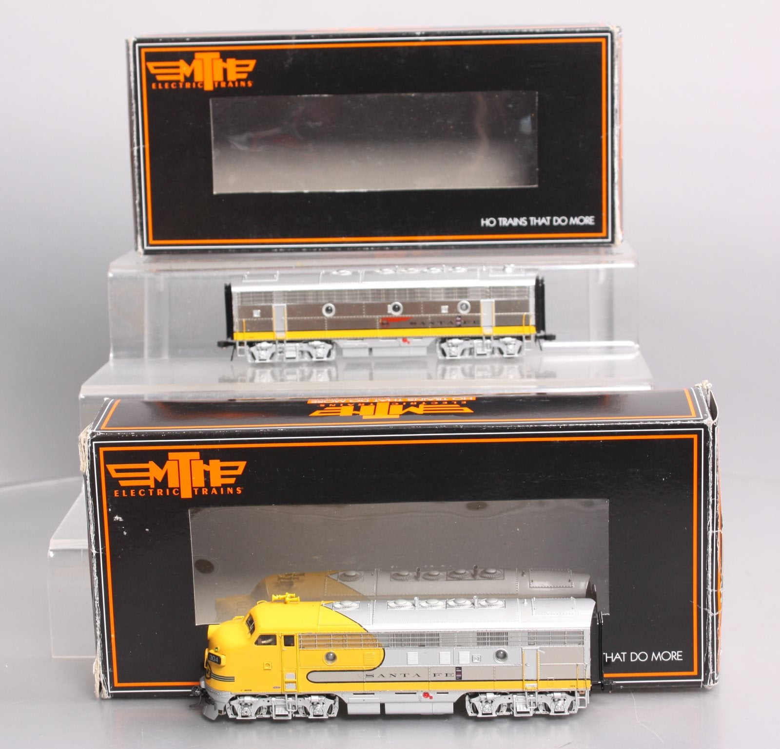 MODEL POWER HO SANTA FE #6750 GP9 LOCOMOTIVE Cab #3779, Yellow & Blue, NEW deals w BOX