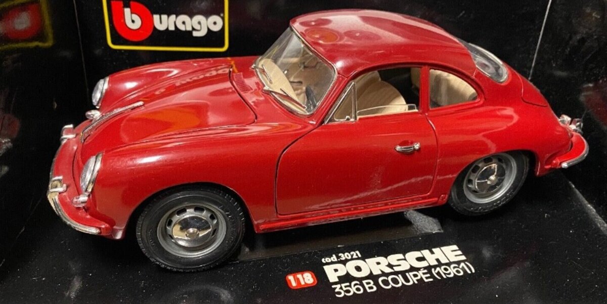 Burago 1961 Porsche sold 356 B Coupe