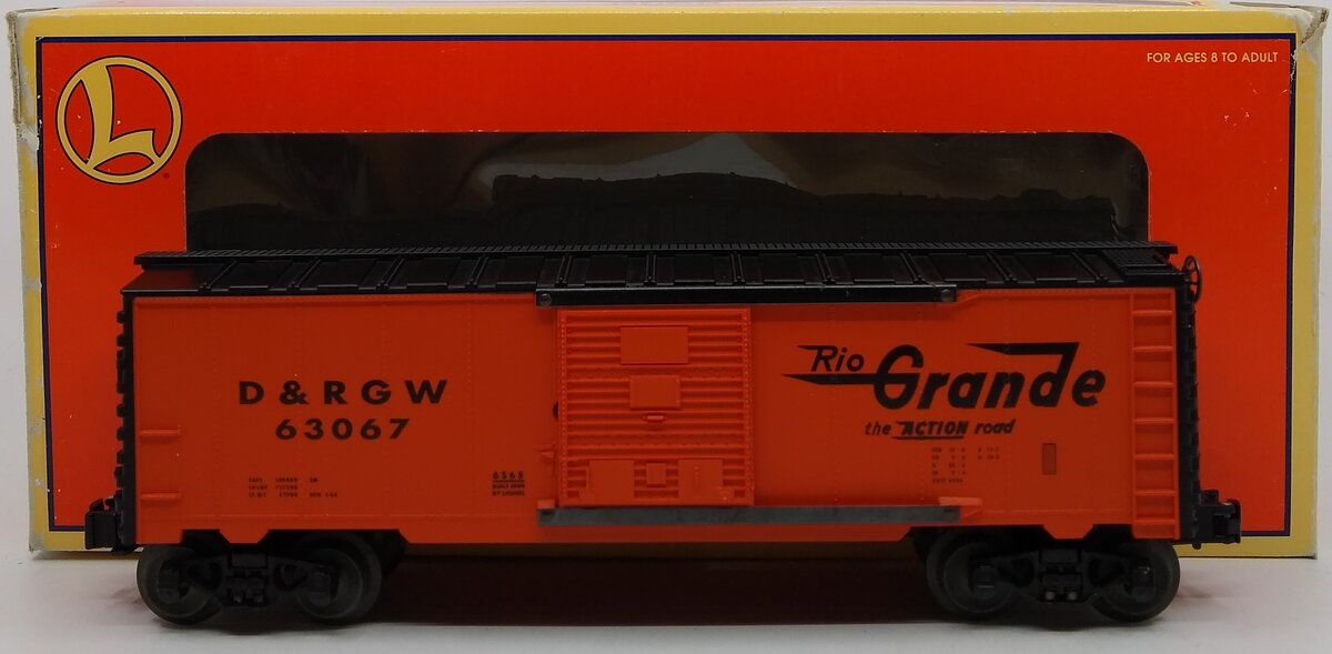 Lionel 6-29268 6565 Rio Grande Box Car O on sale Gauge