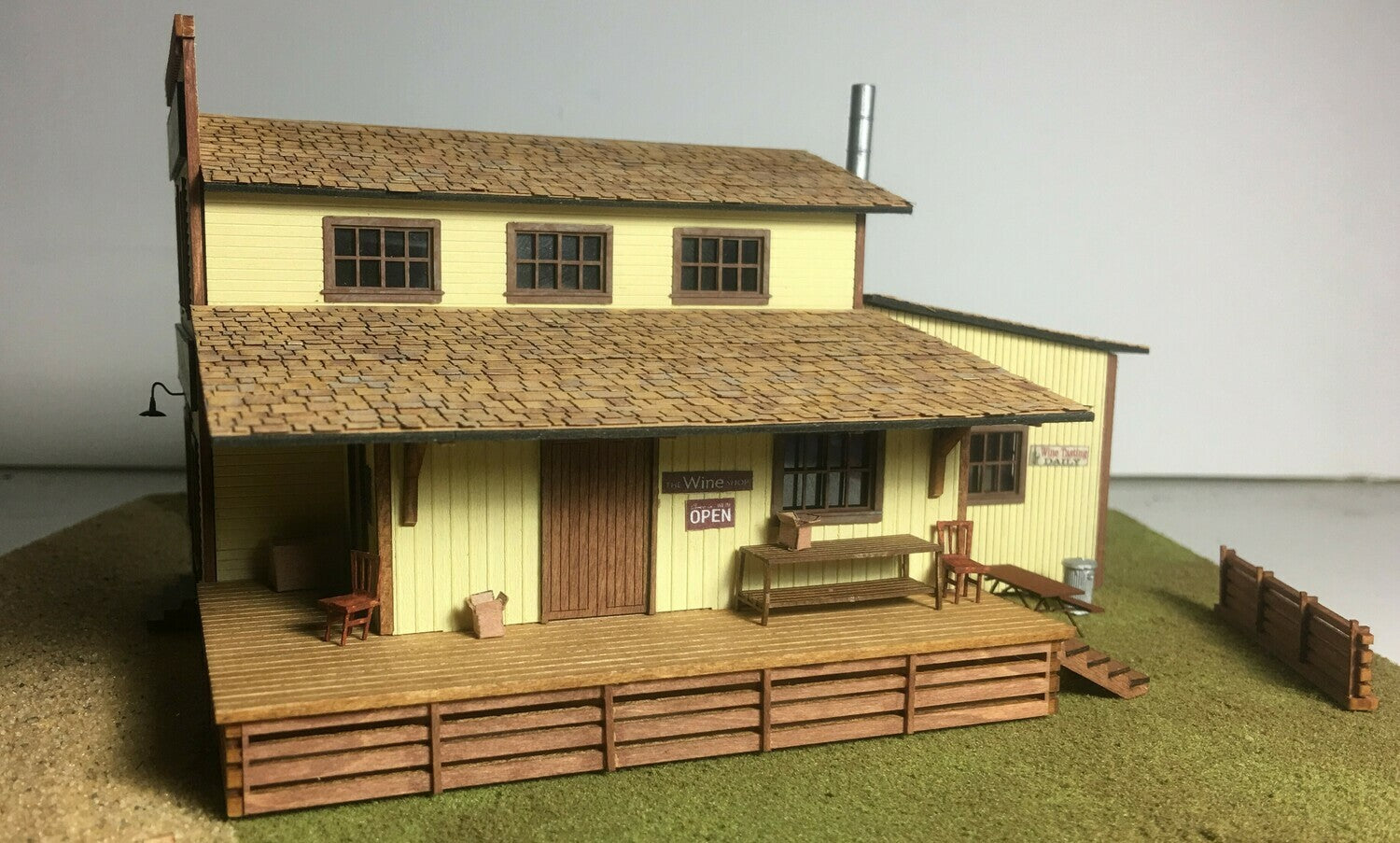 Ho scale wooden store buildings