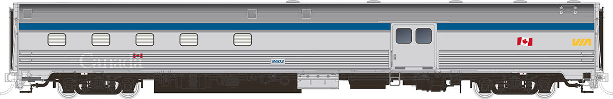 Rapido Trains 114020 HO Via Rail Budd Baggage Dorm Car No Trainz