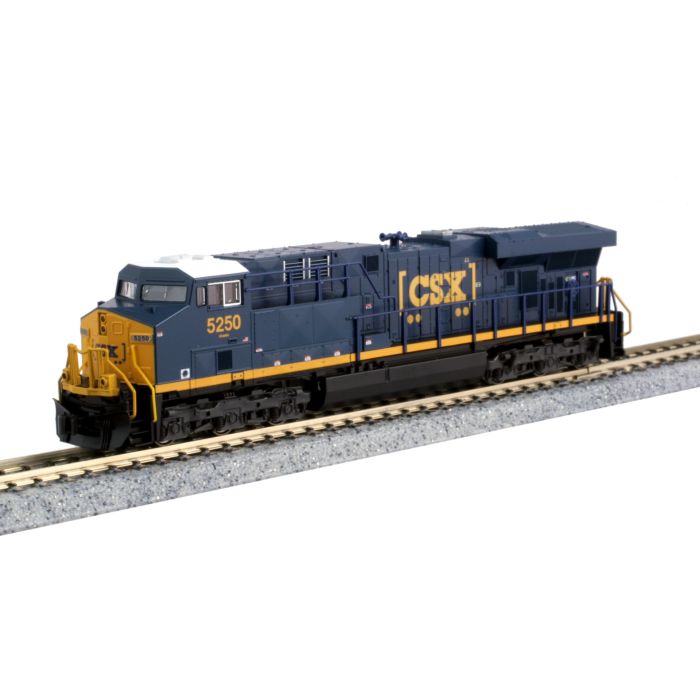 Kato 176-8948 N CSX Boxcar Logo GE ES44DC Diesel Locomotive Standard DC  #5293