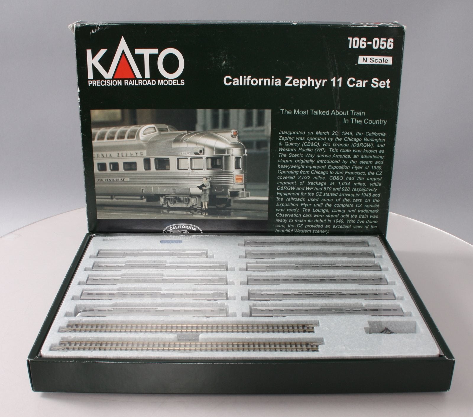 KATO カルフォルニア・ゼファー11両フルセット＋牽引機2両 - 鉄道模型