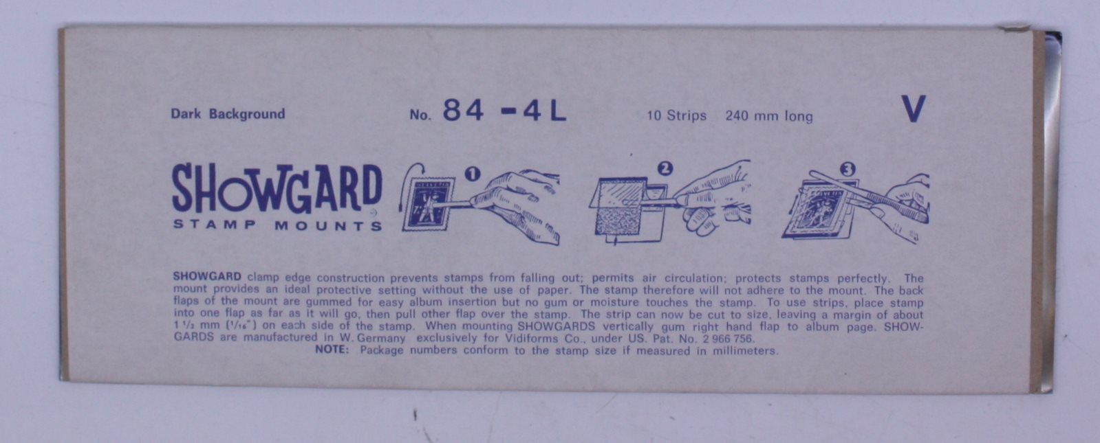 Showgard T Stamp Mounts  Stamp Collecting Supplies