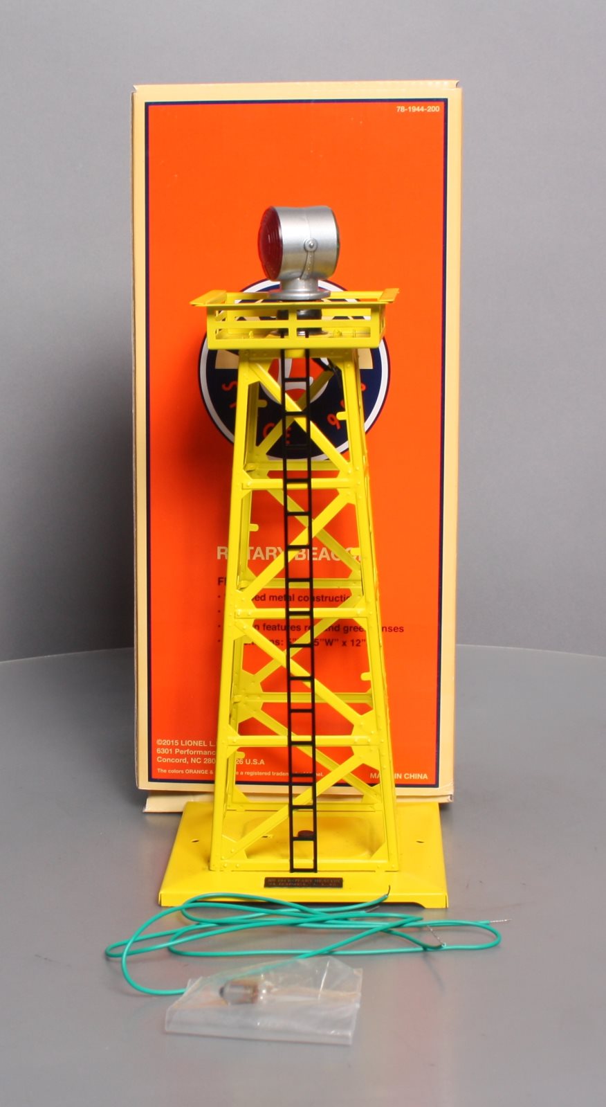 Lionel 6-81944 Yellow #494 Rotary Airport Beacon Tower