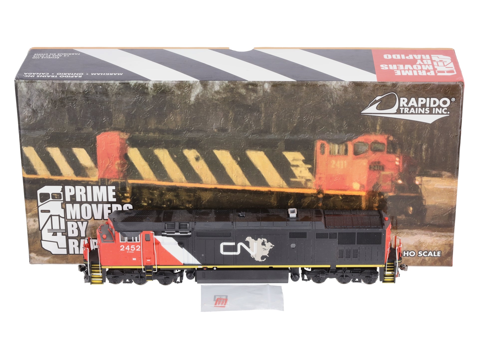 Rapido 540044, N Scale GE Dash 8-40CM, Std. DC, CN #2453