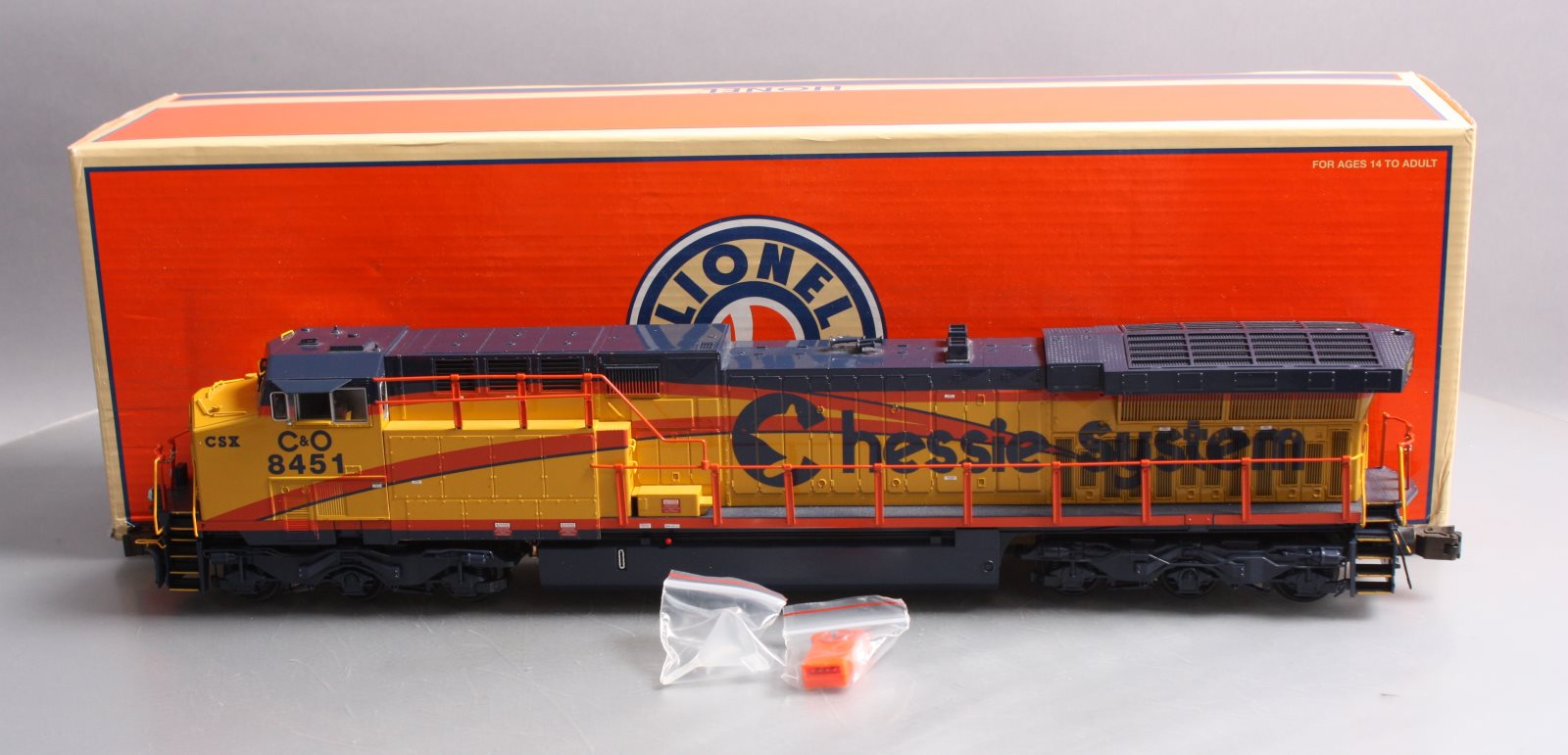 Sold at Auction: Two Lionel CSX/Chessie System AC6000 Diesel Locomotives  38405 & 38406