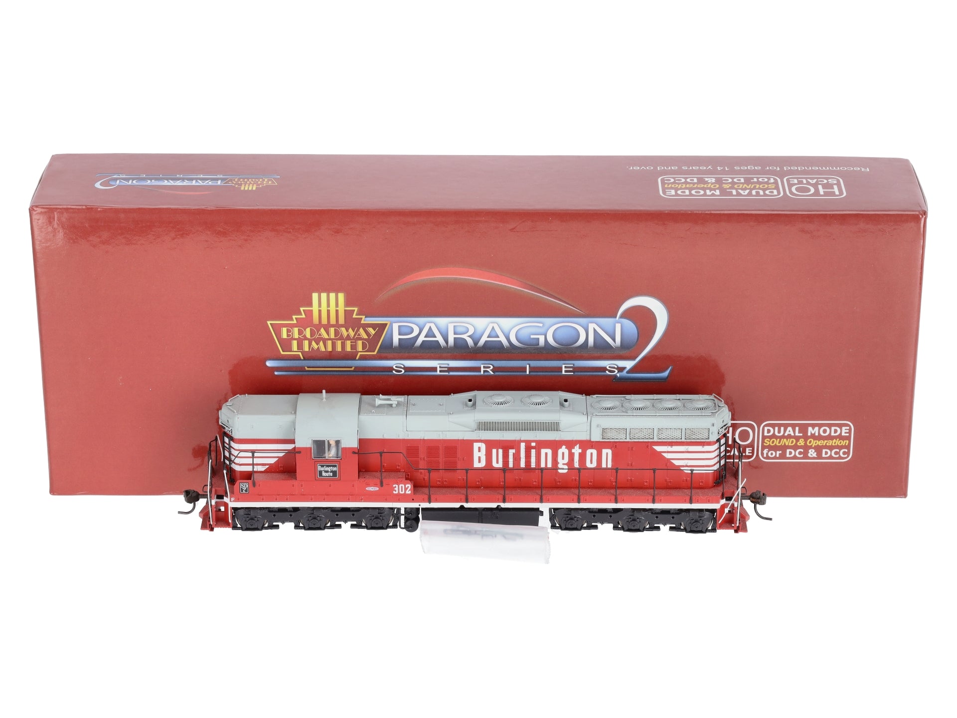 Broadway Limited 2390 HO Chicago, Burlington & Quincy EMD SD7 Loco #302  w/DCC