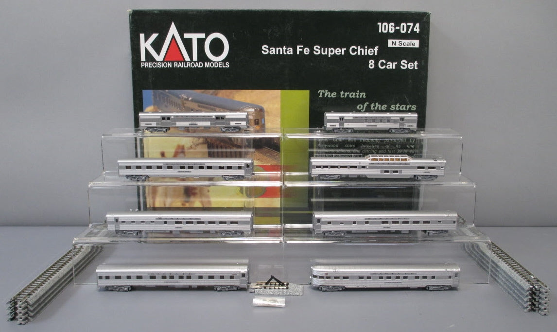 【人気直売】KATO 106-074　Santa Fe Super Chief　8 Car Set　サンタフェ スーパーチーフ 外国車輌