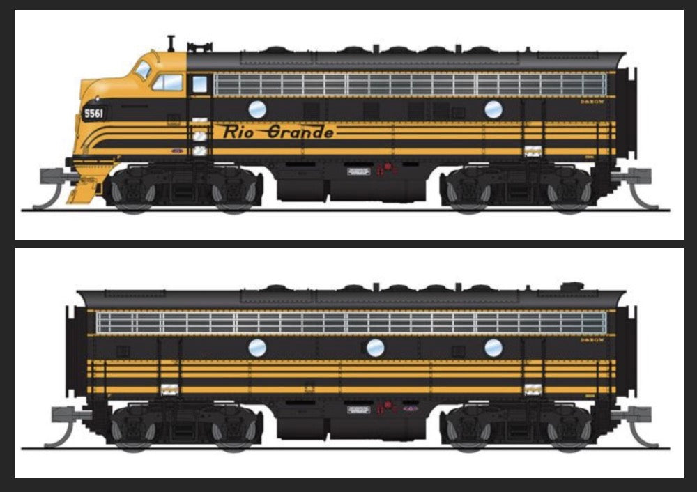 Bachmann D&RGW newest F7 A DIESEL