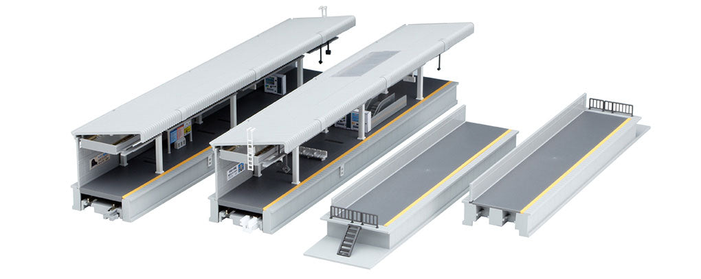 Kato 23-161 N One-Sided Suburban Platform DX Set