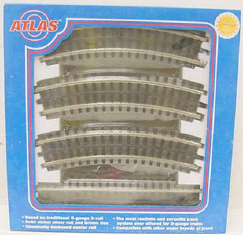 Atlas 6001 O Gauge 3 Rail Nickel Silver Track Starter Set Pack of 16 Trainz