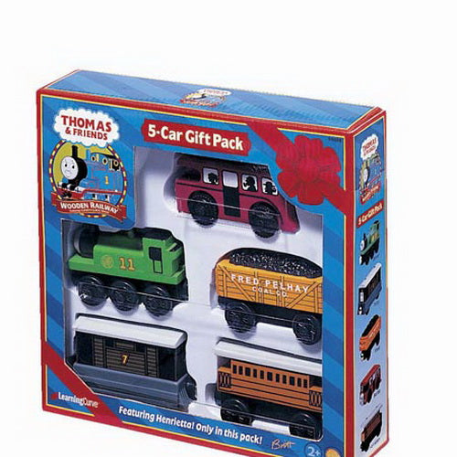 Outlet Sodor 5-Car Gift Pack with Henrietta - LC99098 - Thomas & Friends Wooden Railway