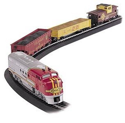 Bachmann 00647 HO Gauge Santa Fe Flyer Diesel Starter Freight Train Se Trainz