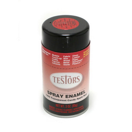 Testors Flat Enamel Spray - Red - 3 oz