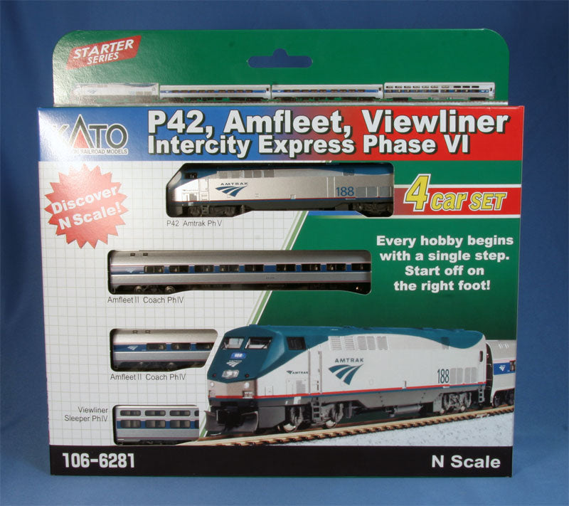 Kato 106-6281 Amtrak P42 Ph VI Intercity Express N Gauge Diesel Train –  Trainz