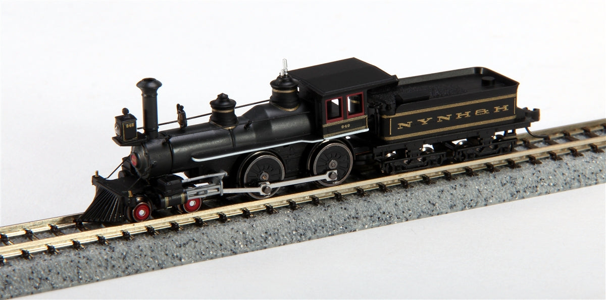 Atlas 40000467 N 4-4-0 Loco NH #629/blk&gld – Trainz