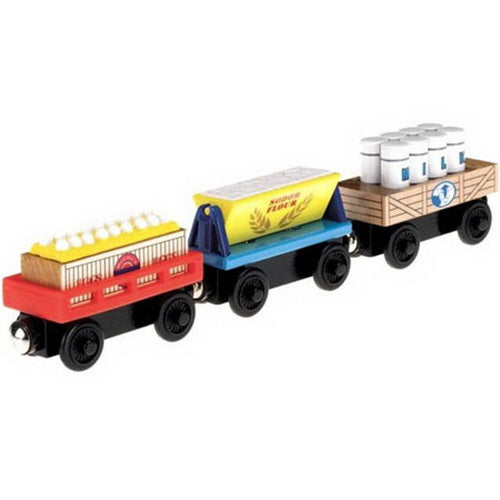 Wooden sodor ice delivery cars set, Thomas buy the train wooden railway, new in box,