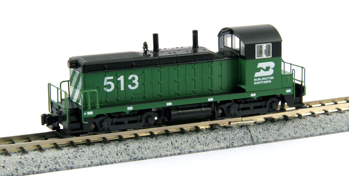 Kato 176 4370 N Scale Burlington Northern NW2 Diesel Switcher 513 Trainz