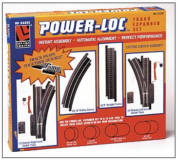 Life Like 21328 HO Power Loc Steel Track Expansion Set Trainz