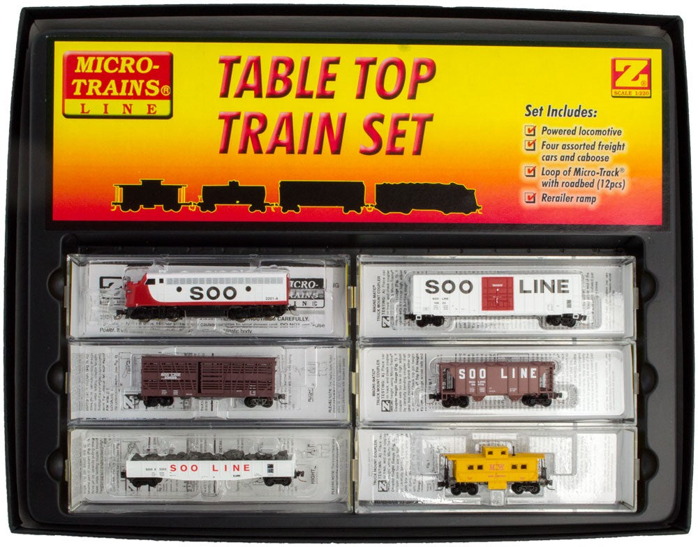 MicroTrains 99403901 Z Desk Top Diesel Freight Train Set – Trainz