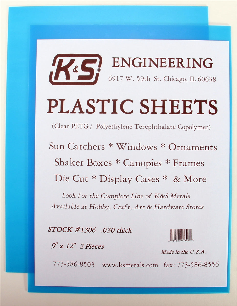 K&S Clear Plastic Sheets (2 Pk)