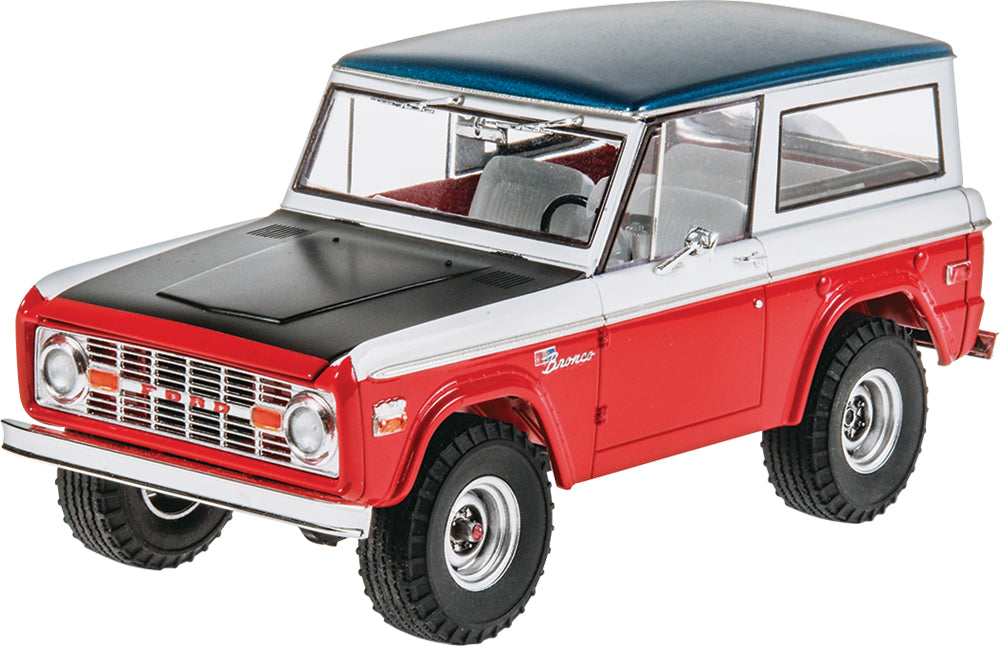 Ford Bronco Half Cab w/ Dune Buggy Trailer 1/25 Scale Model Kit