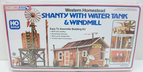 Life Like 1338 HO Western Homestead Shanty Kit