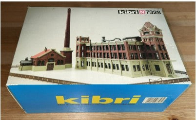 Kibri 7328 N Scale Factory Building Fence Building Kit Trainz