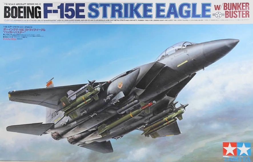 Tamiya 60312 1:32 F15E Strike Eagle Aircraft w/Bunker Buster