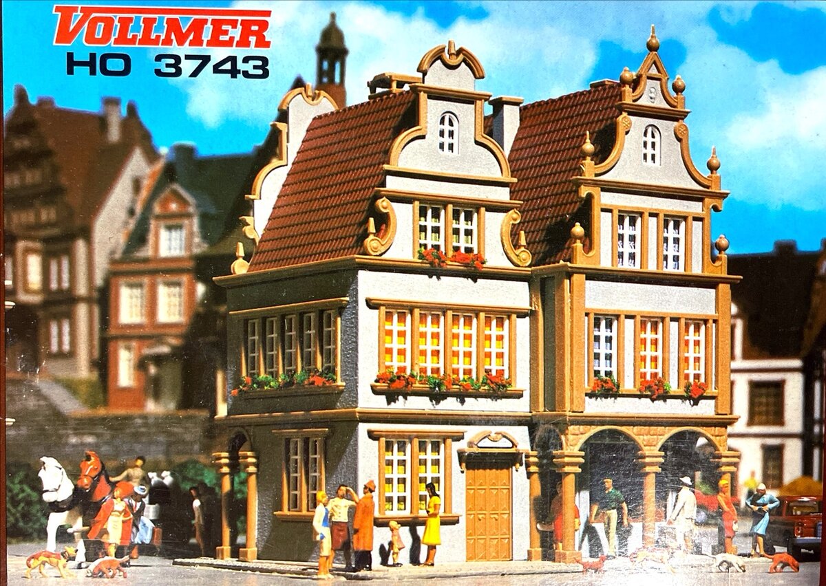 Vollmer 3743 HO Scale Market Square House Kit