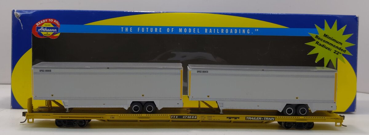 Athearn HO Florida East Coast 85' A/P Flat Car w/ Military Load shops and Upgrades