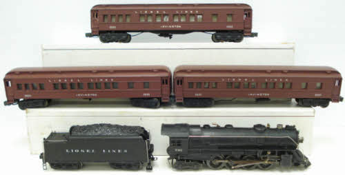 Lionel 2114WS Vintage O 726 Passenger Set w 2426W three 2625 Irvingto Trainz