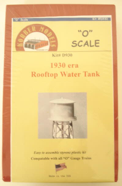 Korber Models #930 - O Scale - 1930’s Roof Top Steel Water Tank Kit