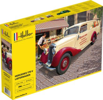 Heller 80736 1:24 Mercedes-Benz 170V Lieferwagen Car Plastic Model Kit