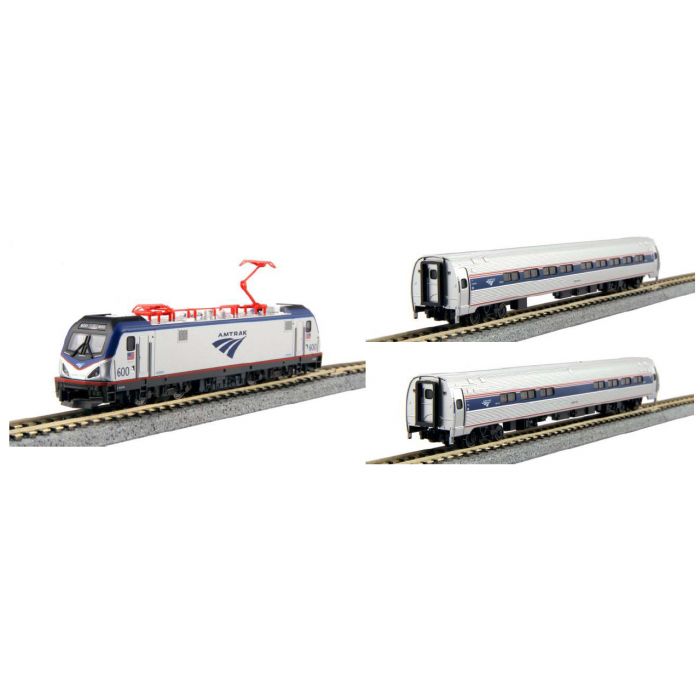 Kato 106-8001-BNDL N Amtrak ACS-64 Northeast Corridor Complete Set (Se –  Trainz