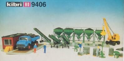 Kibri 9406 HO Center Hoppers for Loading Carbon Building Kit