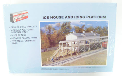 Walthers Cornerstone HO Scale: Icehouse and Platform - Kit