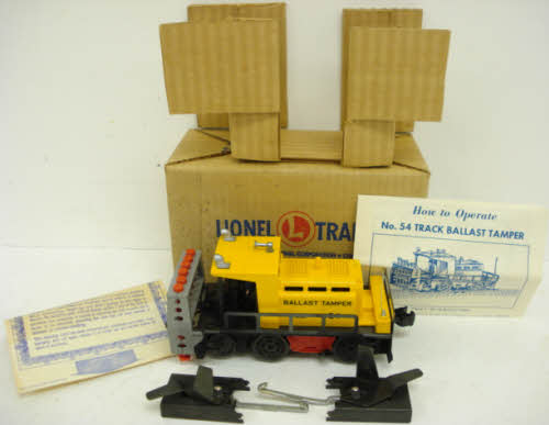 Lionel O Scale 54 Ballast buy Tamper, lionel gang car and 2 bags of coal.