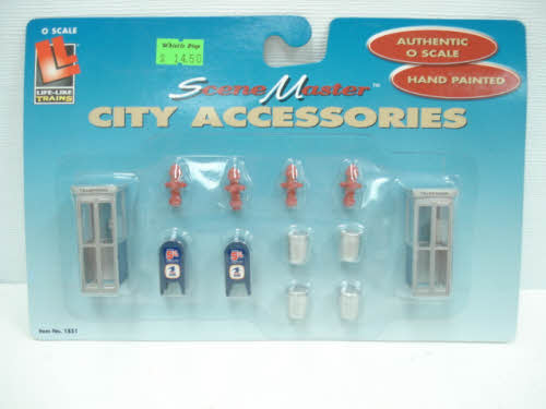 Life Like 433-1851 O Scale City Accessories (Pack of 12)