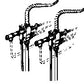 Cal Scale 190-288 HO Steam Loco Injectors (Brass Casting) Large Lifting Style