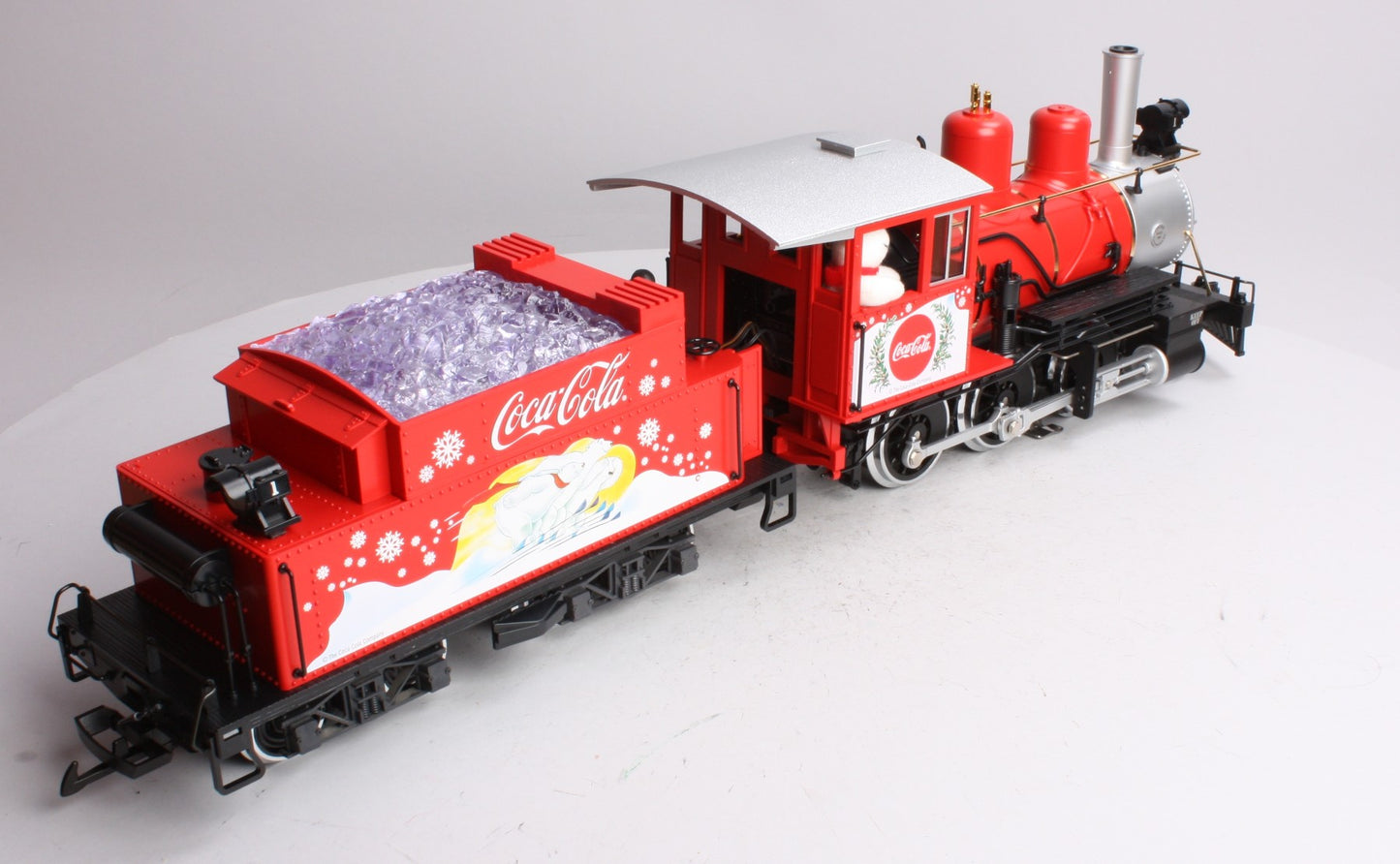 LGB 25194 G Gauge Coca-Cola Mogul Steam Locomotive & Tender w Sound & Smoke LN/Box