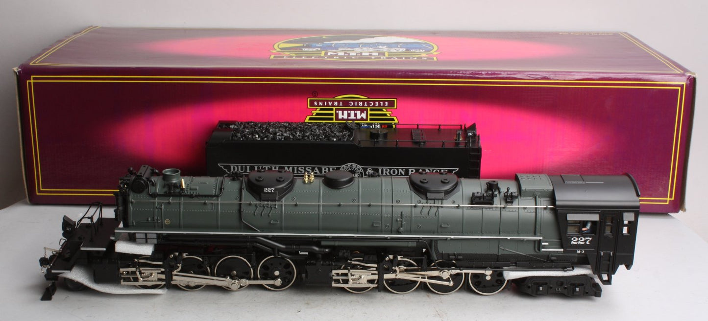 MTH 20-3030-1 O DM&IR 2-8-8-4 Yellowstone Steam Locomotive #227 with PS-1 EX/Box