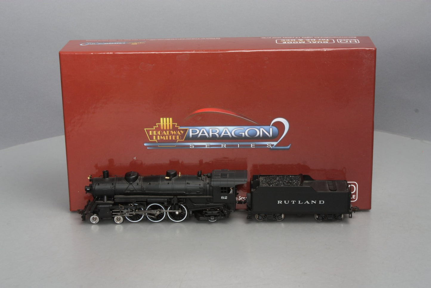 Broadway Limited 1066 HO Rutland Light Pacific 4-6-2 Steam Loco #82 w/Paragon 2